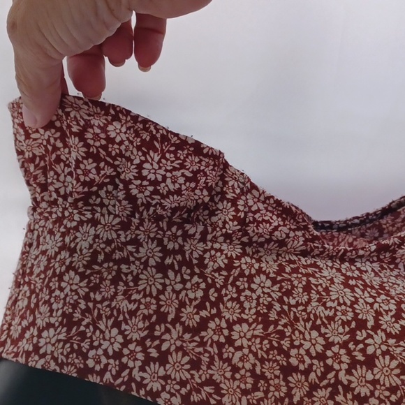 Monteau Button front frilly cap sleeve fitted dress, back elastic waist - Picture 5 of 10